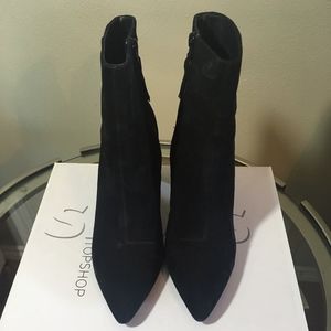 Topshop HEART Suede Flare Heel size 38